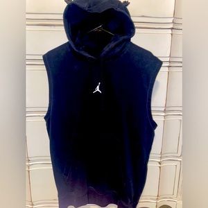 Air Jordan cut off sleeve hoodie size small men’s